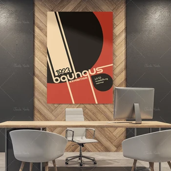 Bauhaus Umetnost Gibanja Tiskanje | Geometrične Oblike | Razstave Plakat | Art Tiskanje | Letnik Art | Visoke Kakovosti | Home Decor | Steni
